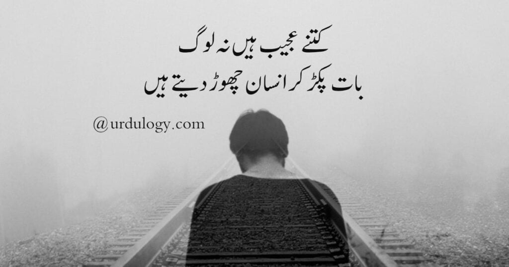 Kitne Ajeeb Hain Na Log Baat Pakar Kar Insan Chor Dete Hain